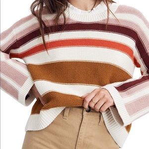 Madewell Valleyscape Stripe Pullover Sweater